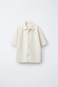 TEXTURED KNIT SHIRT