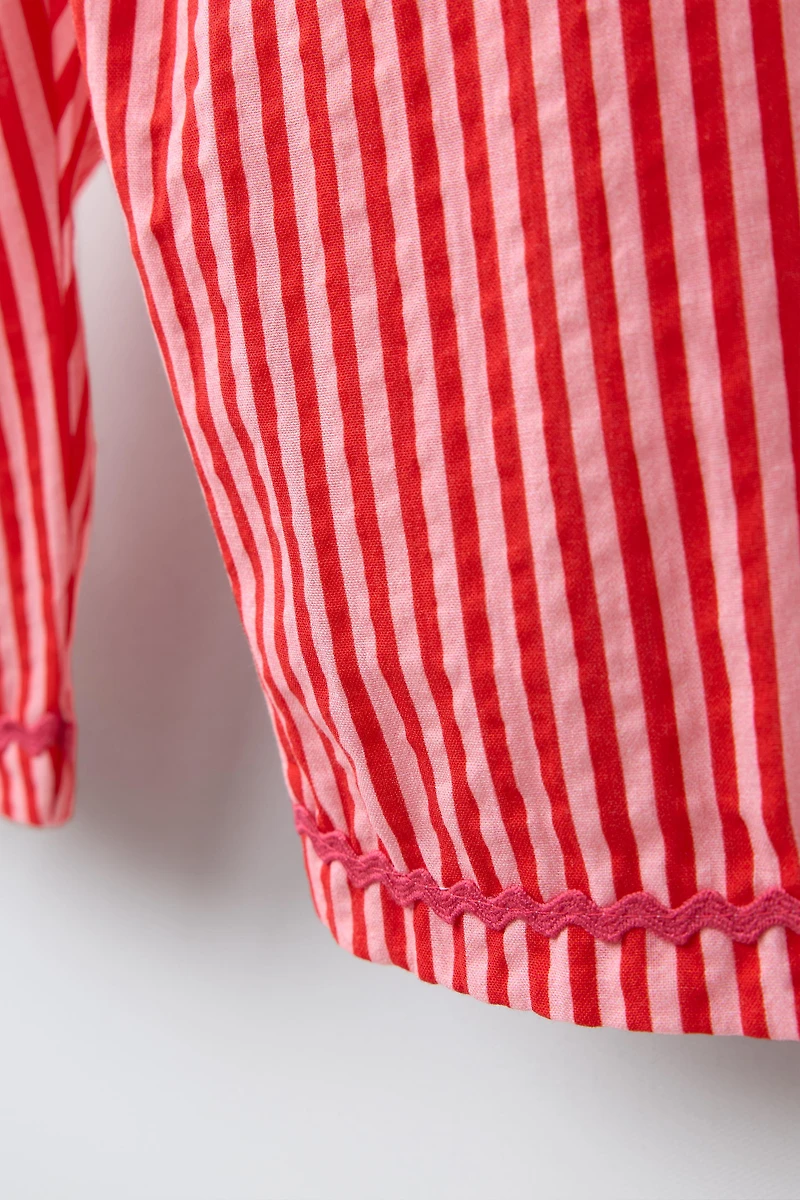 WAVY STRIPED BAGGY PANTS