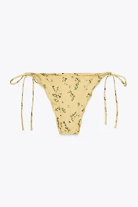 FLORAL TIE BIKINI BOTTOMS