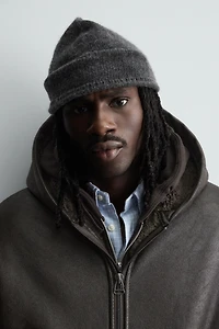 DOUBLE FACED FAUX LEATHER JACKET