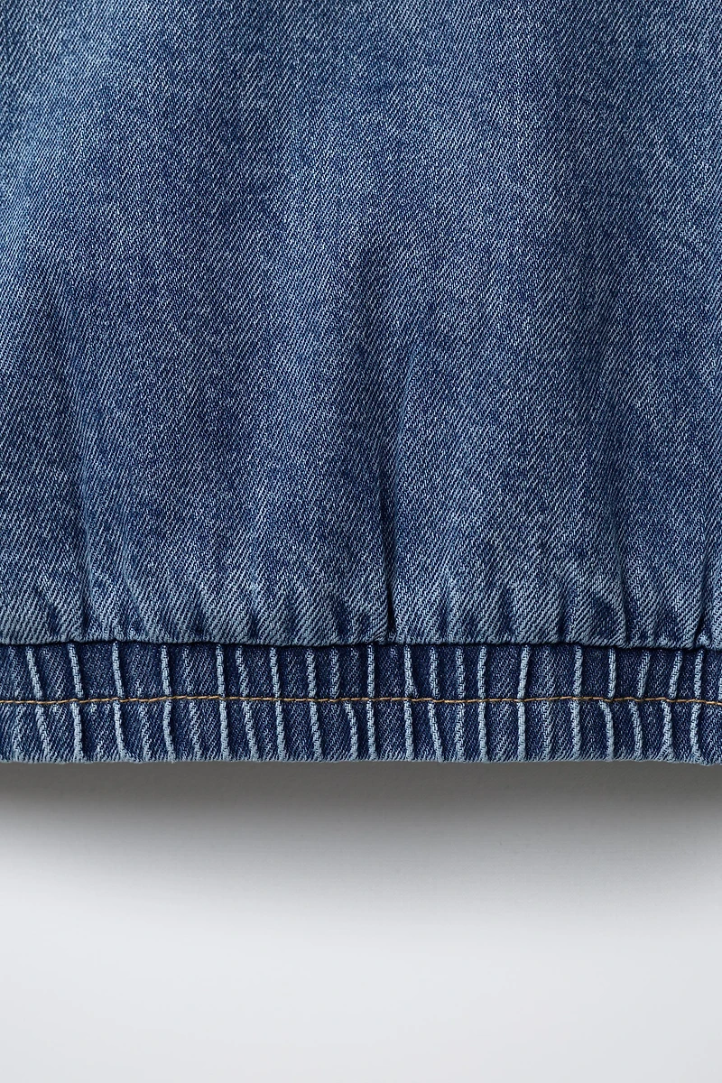 HOODED DENIM JACKET