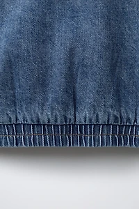 HOODED DENIM JACKET