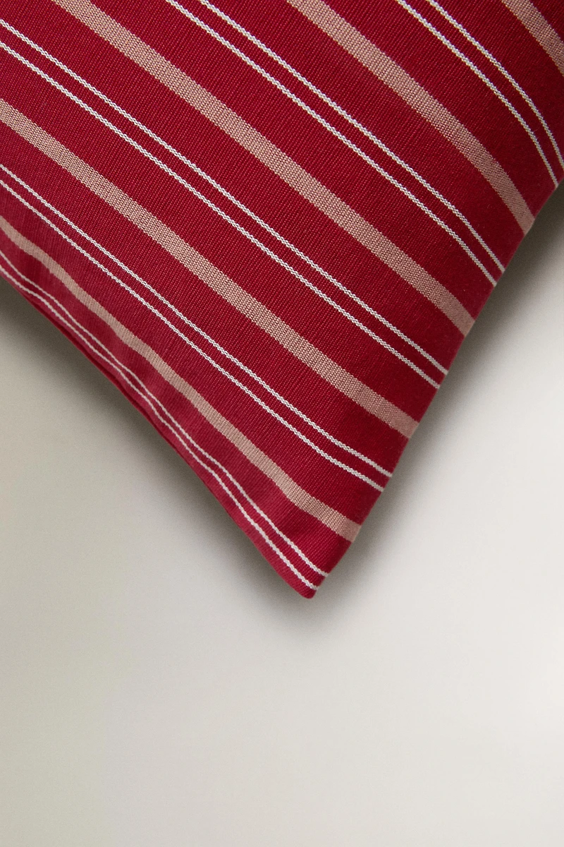STRIPED THROW PILLOW COVER
