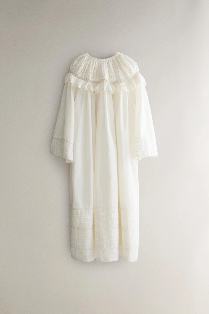 COTTON LACE ROBE