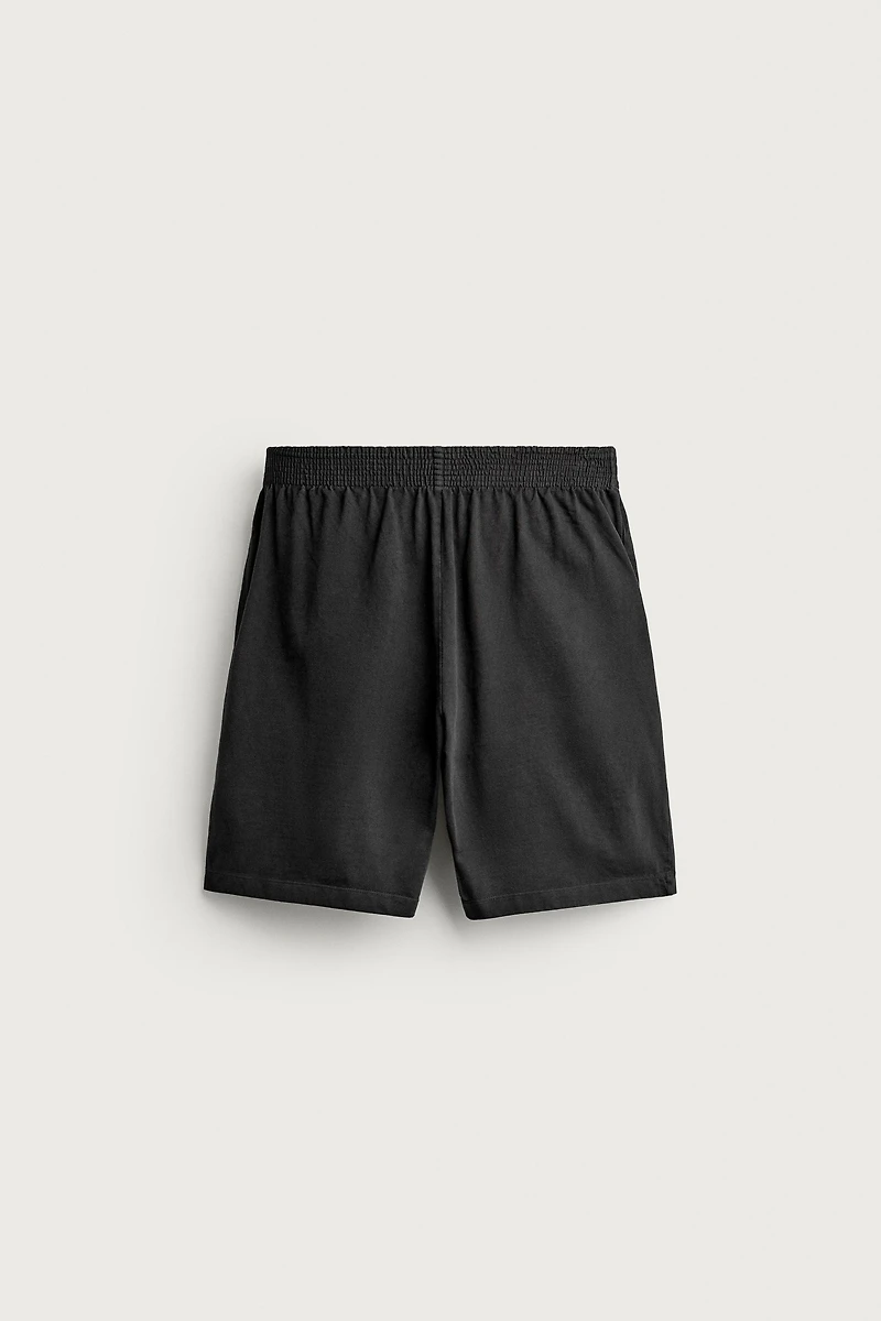 WASHED LIGHTWEIGHT SWEAT BERMUDAS