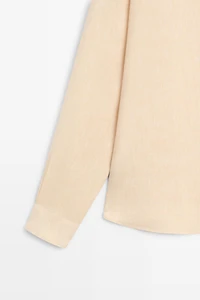 Chemise regular fit en lin avec poche
