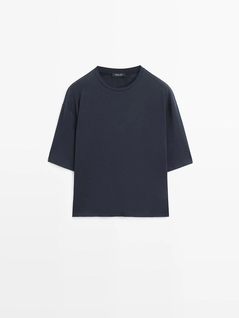 T-shirt oversize manches courtes en coton