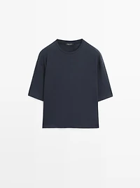 T-shirt oversize manches courtes en coton