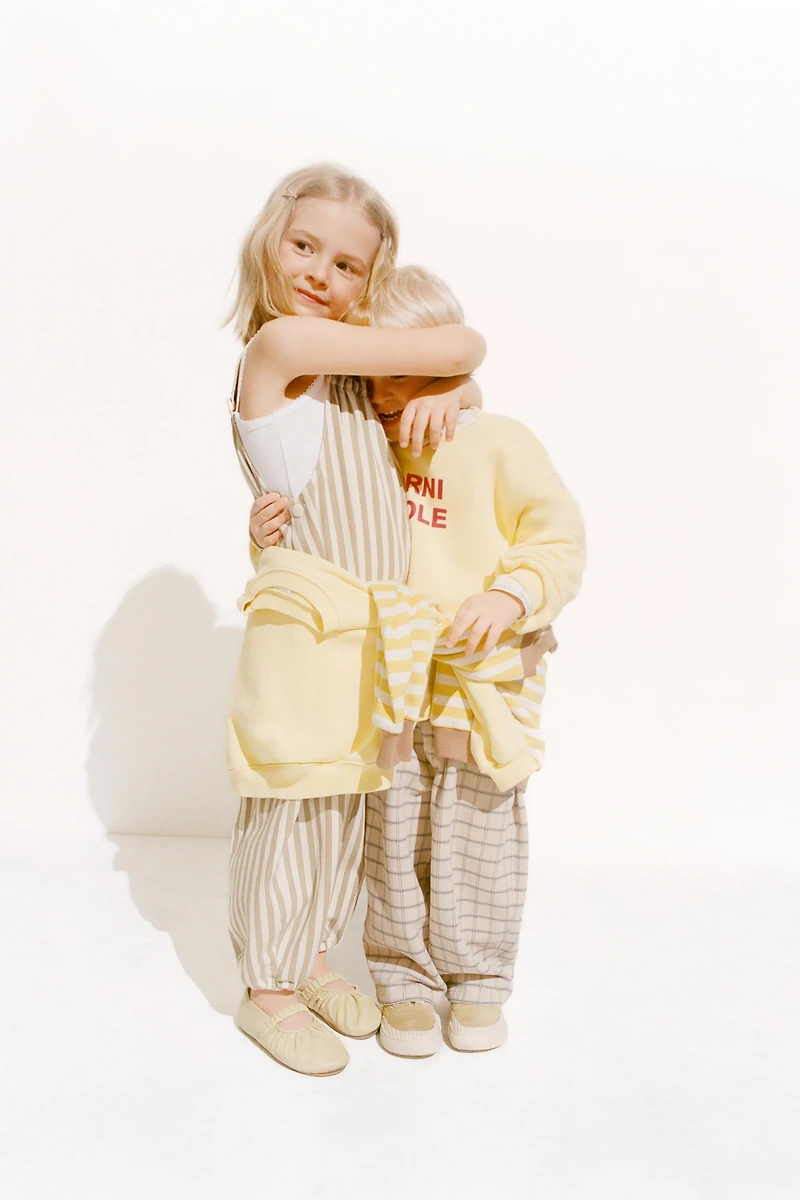 ZARA TIMELESS - LONG STRIPED OVERALLS