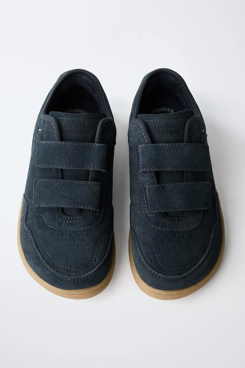 BAREFOOT SPLIT LEATHER SNEAKERS