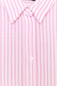 CHEMISE OVERSIZE GAZE RAYURES