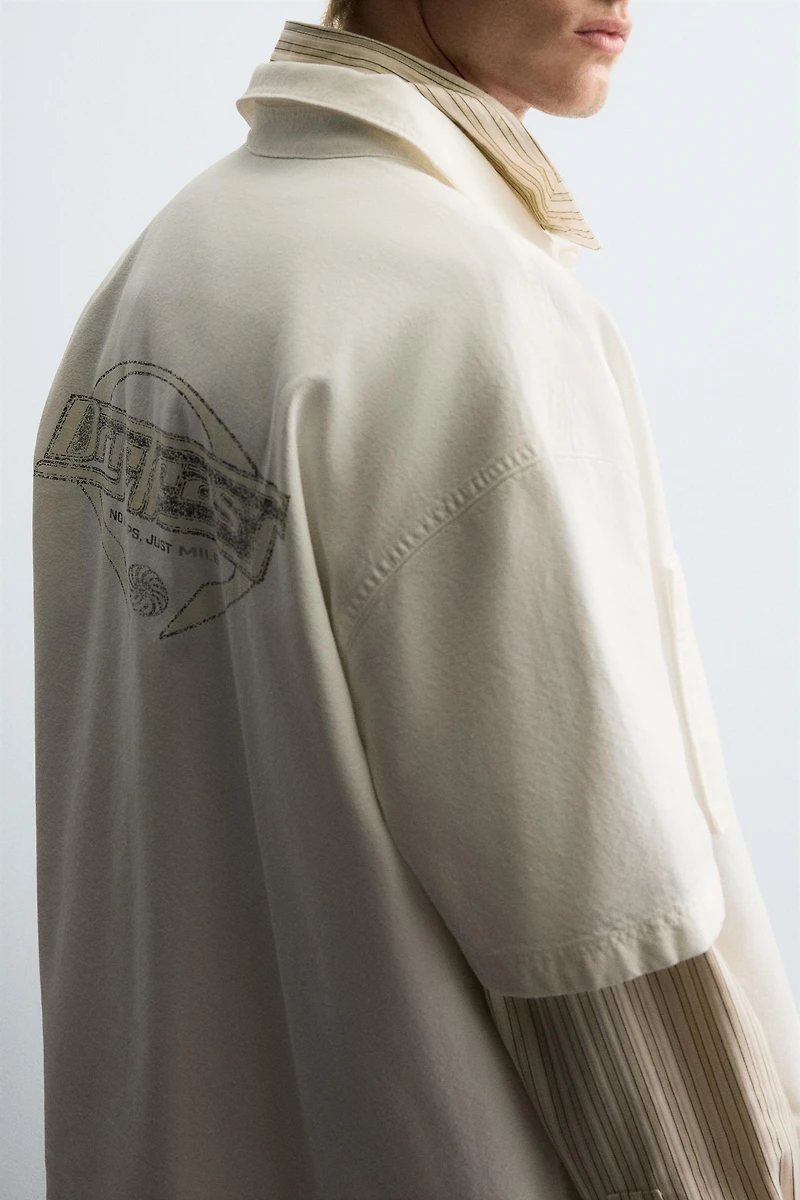 CHEMISE À IMPRIMÉ DÉLAVÉ