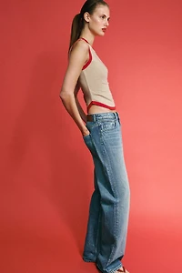 CONTRAST TRIM T-SHIRT