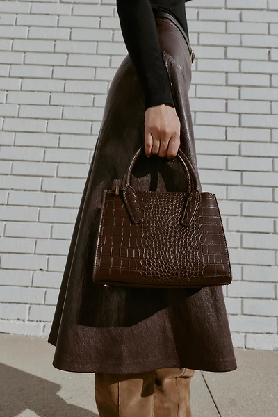 EMBOSSED MINI CITY BAG
