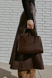EMBOSSED MINI CITY BAG