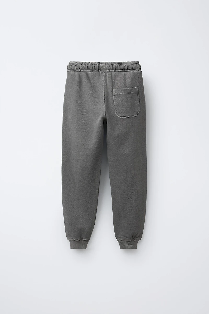 PANTALON JOGGER TEINT EN PIÈCE