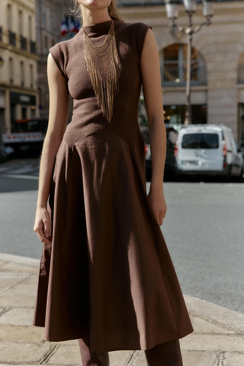 SOFT COMBINATION DRESS
