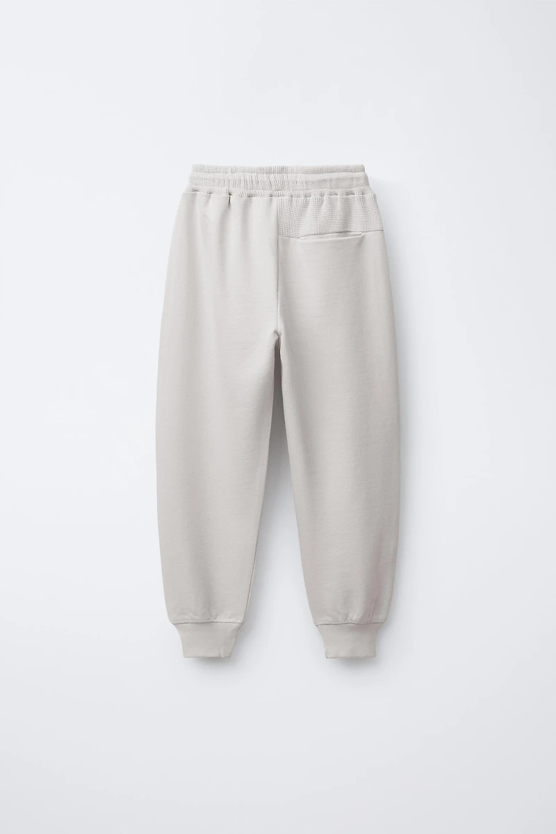 PANTALON DE JOGGING GAUFRÉ COMBINÉ
