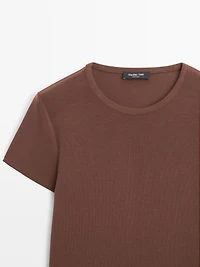 Lyocell blend short sleeve T-shirt