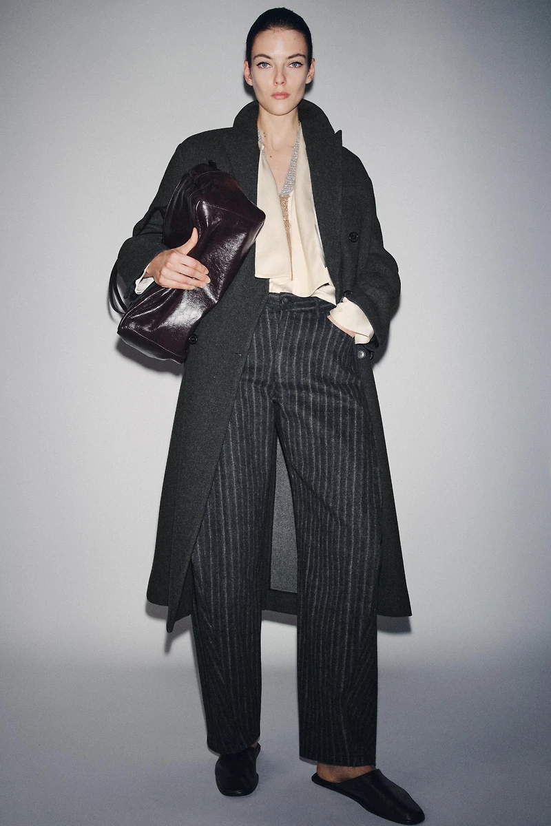 ZW COLLECTION STRIPED BALLOON PANTS