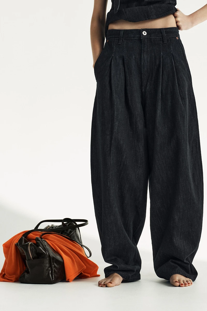 TRF MID-RISE BAGGY JEANS