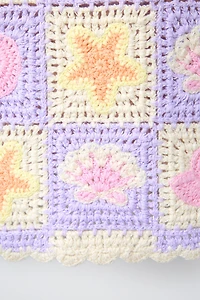 CROCHET KNIT DRESS WITH SEA MOTIFS