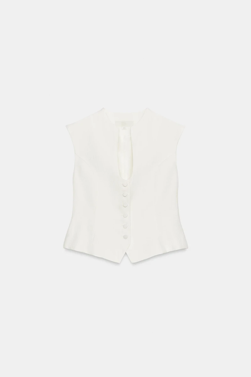 COVERED BUTTON TOP