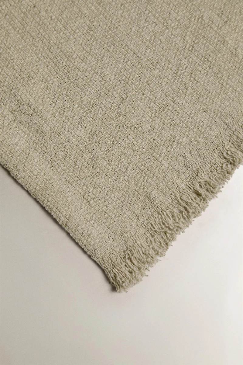STRIPED LINEN BLANKET
