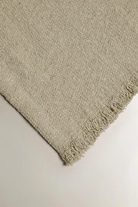 STRIPED LINEN BLANKET