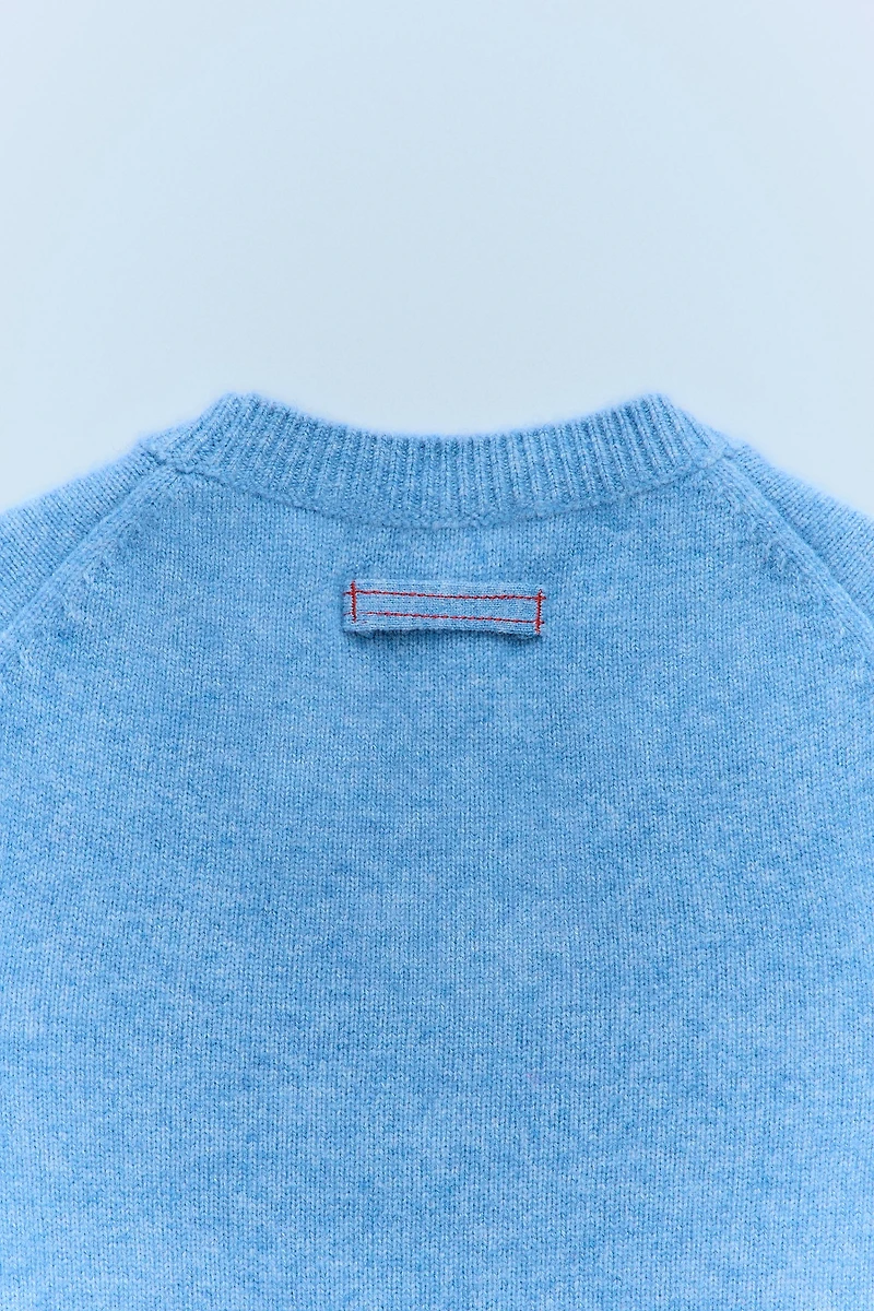 PULL EN MAILLE LAINE ET CACHEMIRE