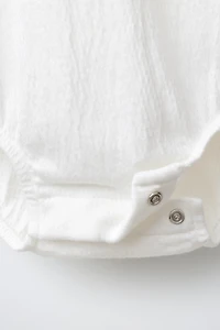 SWISS EMBROIDERED PETER PAN COLLAR BODYSUIT