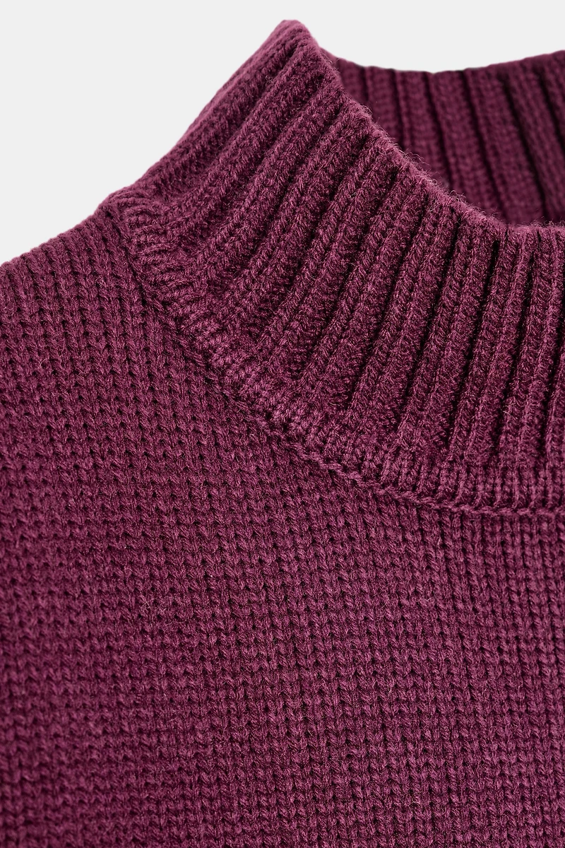 HIGH NECK KNIT JUMPER
