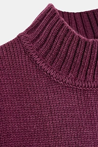 HIGH NECK KNIT JUMPER