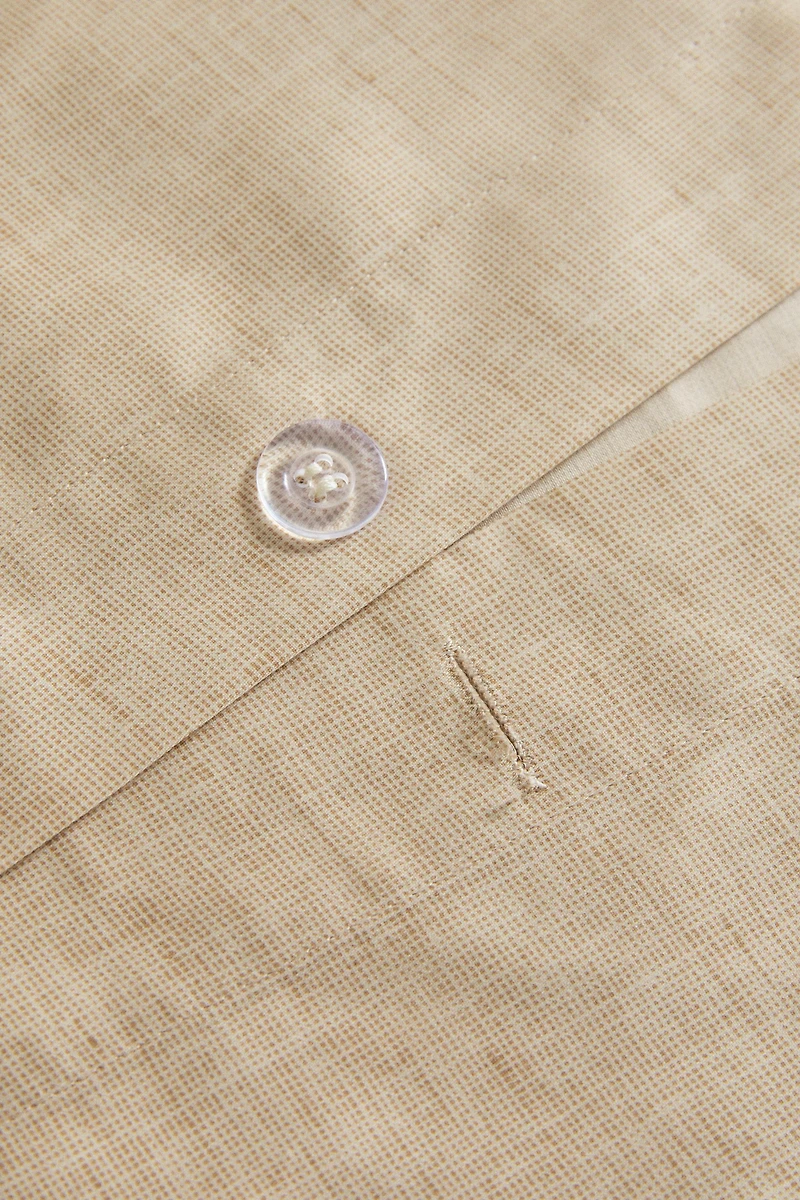 SATEEN DUVET COVER WITH PRINTED TEXTURE