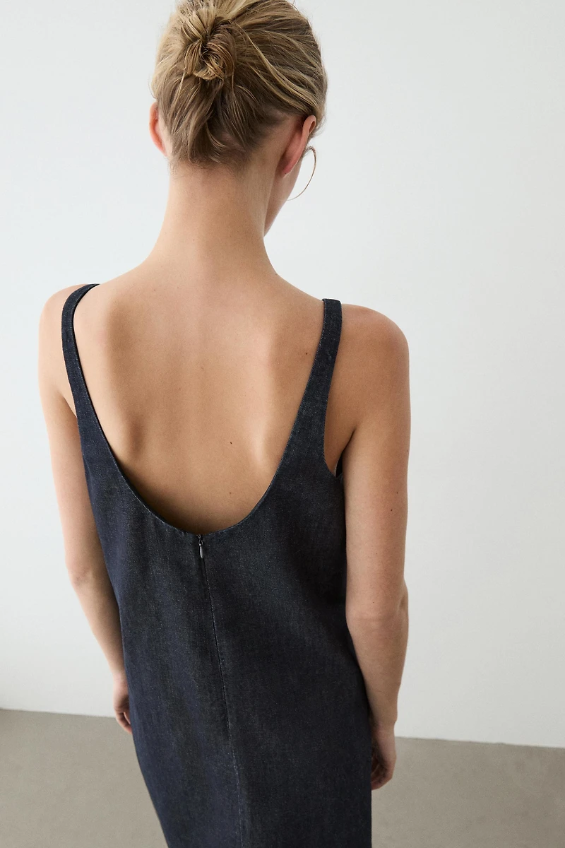 Denim mini dress