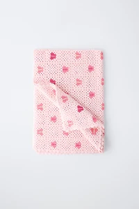 CROCHET KNIT BUTTERFLY BLANKET