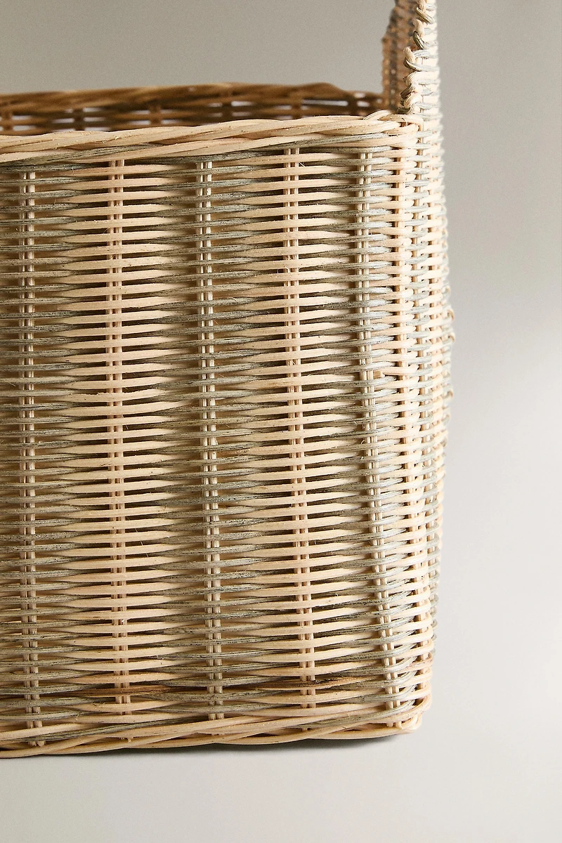 KIDS STRIPED HOUSE BASKET
