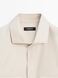 Cotton shirt with pockets