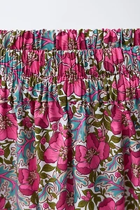 PRINTED FLORAL BLOOMER PANTS MADE WITH LIBERTY FABRIC