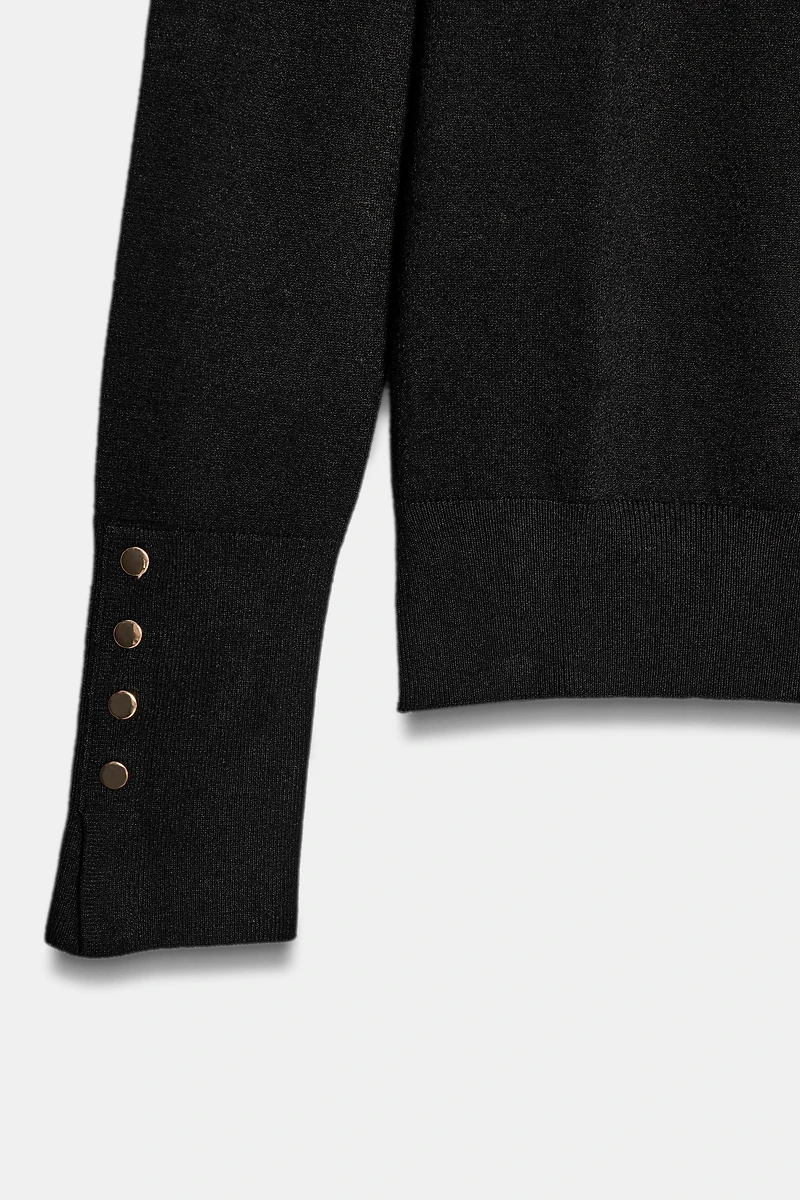 BASIC HIGH NECK KNIT SWEATER