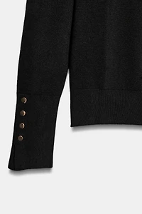 BASIC HIGH NECK KNIT SWEATER