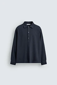 COTTON-LINEN POLO SHIRT