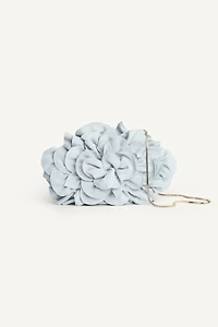 LEATHER FLOWER CLUTCH LIMITED EDITION