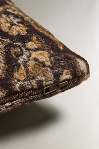 FLORAL WOOL THROW PILLOW COVER