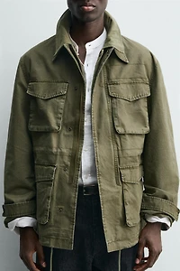 WASHED MULTI-POCKET JACKET