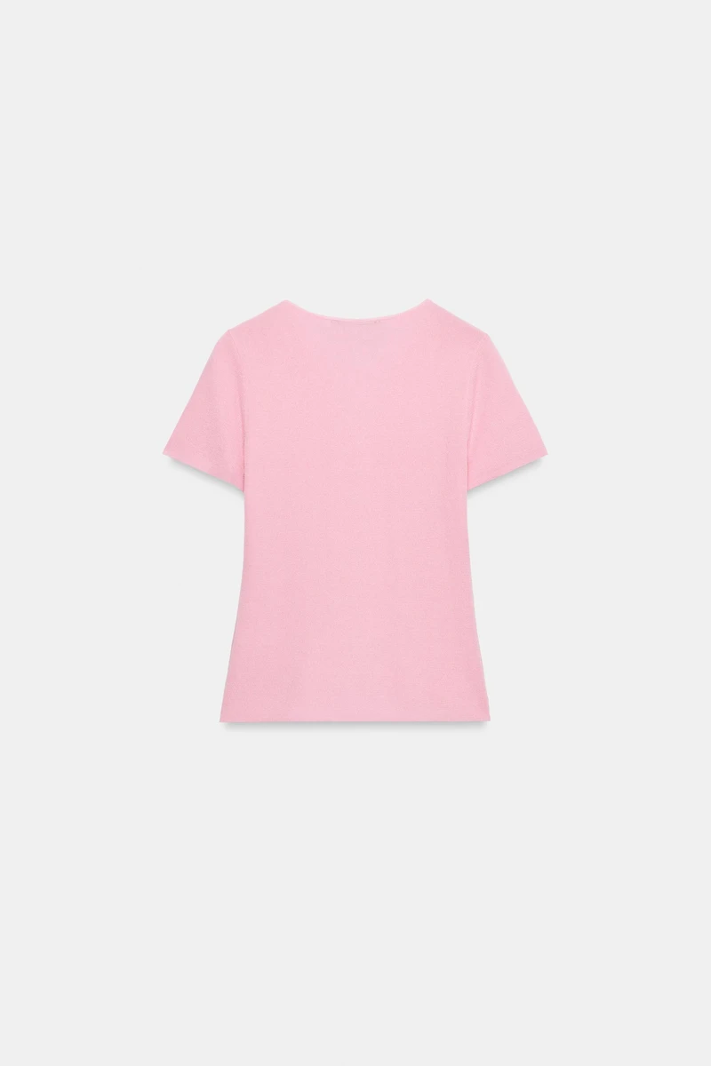 RUCHED KNIT TOP