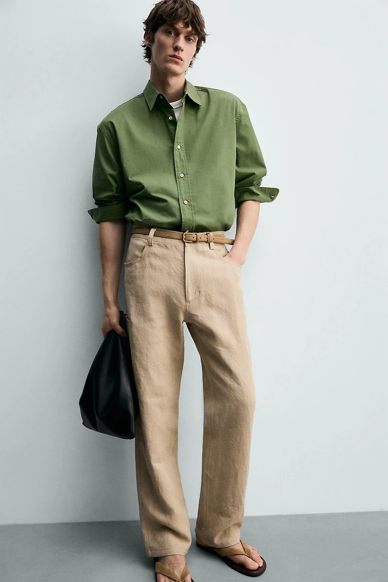 RELAXED FIT POPLIN SHIRT