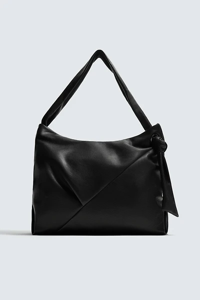 LEATHER SHOPPER BAG