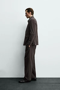 WASHED EFFECT SUIT BLAZER