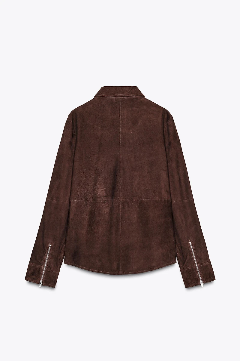 ZW COLLECTION LIMITED EDITION 100% SUEDE OVERSHIRT